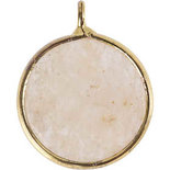 Sieradenhanger, beige, 15 mm, 2 mm, 1 stuk