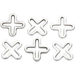 Sieraden hanger, verzilverd, L: 14 mm, 6 stuk/ 1 doos