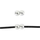 Sieradensluiting, verzilverd, L: 10 mm, B: 6 mm, gatgrootte 2,1 mm, 1 stuk