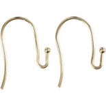 Franse Oorbelhaken - Oorhaken- DIY - Zelf Maken - Verguld - Lengte: 21mm - Dikte: 0,7mm - Creotime - 6 Stuks