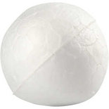 Ballen, wit, d 1,5 cm, 20 stuk/ 1 doos