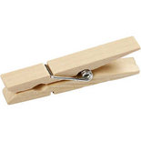 Wasknijpers, L: 48 mm, B: 6 mm, 20 stuk/ 1 doos