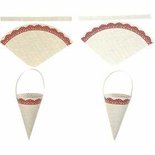 Kegels, H: 13 cm, 160 gr, 10 stuk/ 1 doos
