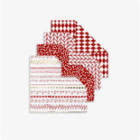 Origamipapier, rood, afm 10x10 cm, 80 gr, 40 vel/ 1 doos