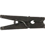 Mini wasknijpers, zwart, L: 25 mm, B: 3 mm, 36 stuk/ 1 doos