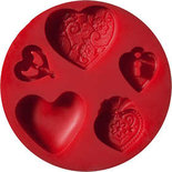 FIMO® vormen, harten, d 7 cm, 1 stuk