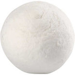 Bal - Home deco - Bal - Katoen - Wit - 30mm - Creotime - 10 Stuks