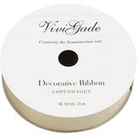 Cadeaulint, goud, B: 18 mm, matt, 25 m/ 1 rol