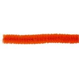 Chenille draad, dikte 9 mm, l: 30 cm, oranje, 25stuks