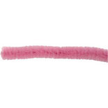 Chenille Draad - Draad - Nylon;Metaal - Roze - 9mmx30cm - Creotime - 25 Stuks