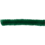 Chenille Draad - Draad - Nylon;Metaal - Donkergroen - 9mmx30cm - Creotime - 25 Stuks