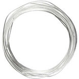 Verzilverd draad, verzilverd, dikte 1,2 mm, 3 m/ 1 rol