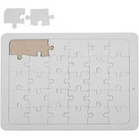 Puzzel, wit, afm 15x21 cm, 1 stuk
