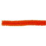 Chenilledraad, oranje, L: 30 cm, dikte 15 mm, 15 stuk/ 1 doos
