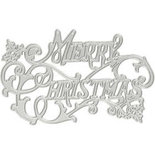 Stans- en embossing mallen, Merry Christmas, d: 11,5x7,2 cm, 1 stuk