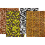 Decoupage papier - Assortiment, vel 25x35 cm, 17 gr, , dieren print, 8div vellen