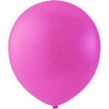 Ballonnen, donkerroze, rond, d 23 cm, 10 stuk/ 1 doos