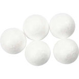 Ballen, wit, d 2 cm, 200 stuk/ 1 doos