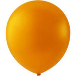 Ballonnen, oranje, rond, d: 23 cm, 10 stuk/ 1 doos