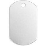 Metalen label, aluminium, ovaall, afm 30x20 mm, gatgrootte 2,85 mm, dikte 1,3 mm, 13 stuk/ 1 doos