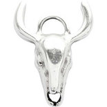 Sieraden hanger, verzilverd, L: 35 mm, B: 25 mm, 1 stuk