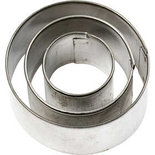 Uitstekers, grootste maat 40x40 mm, , rond, 3stuks