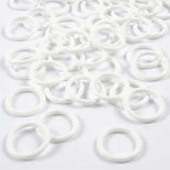 Plastic ring, wit, afm 19 mm, dikte 2,5 mm, 50 stuk/ 1 doos