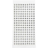 Strasstenen, zilver, d 5 mm, 144 stuk/ 1 doos