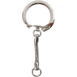 Sleutelhanger met ketting, L: 6 cm, d 2,3 cm, 5 stuk/ 1 doos
