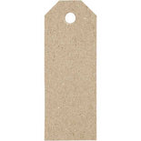 Manilla-labels, naturel, afm 3x8 cm, 220 gr, 20 stuk/ 1 doos