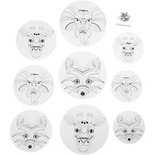 Mobielen met motief, wit, d: 12+15+18 cm, 300 gr, 3 set/ 1 doos