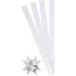 Vlechtstroken, wit, B: 15 mm, d: 6,5 cm, 100 stroken/ 1 doos