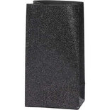 Papieren zakken, zwart, H: 17 cm, afm 6x9 cm, 170 gr, 8 stuk/ 1 doos