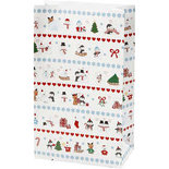 Papieren zakken, polar fun, H: 21 cm, afm 6x12 cm, 8 stuk/ 1 doos