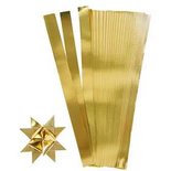 Vlechtstroken, goud, L: 45 cm, d: 4,5 cm, B: 10 mm, 100 stroken/ 1 doos