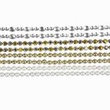 Strasstenen, l: 15 cm, b: 4 mm, parelmoer, goud, zilver, 8vellen