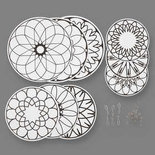 Mobielen met motief, d: 12+15+18 cm, 300 gr, 3 set/ 1 doos