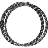 Alu draad, zwart, diamond-cut, dikte 2 mm, 7 m/ 1 rol