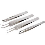 Pincet set, L: 9-12 cm, 4 stuk/ 1 doos