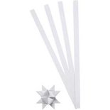 Vlechtstroken, wit, B: 10 mm, d: 4,5 cm, 100 stroken/ 1 doos