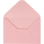 Envelop, lichtrood, afmeting envelop 11,5x16 cm, 110 gr, 10 stuk/ 1 doos
