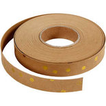 Vlechtstroken, lichtbruin, B: 15 mm, dikte 0,55 mm, 9,5 m/ 1 rol