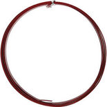 Alu draad, rood, plat, B: 15 mm, 0,5 mm, 2 m, 1 rol