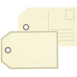Cadeaulabels, afm 15x10 cm, 300 gr, 10 stuk/ 1 doos