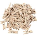 Wasknijpers, L: 25 mm, B: 3 mm, 100 stuk/ 1 doos