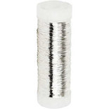 Verzilverd draad, verzilverd, 50 gr, dikte 0,2 mm, 110 m/ 1 rol