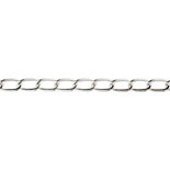 Jasseron, verzilverd, B: 6 mm, 1 m/ 1 doos