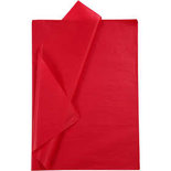Tissuepapier, rood, 50x70 cm, 14 gr, 10 vel/ 1 doos