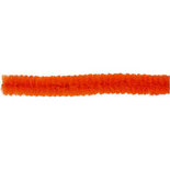 Chenille draad, dikte 6 mm, l: 30 cm, oranje, 50stuks