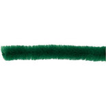 Chenilledraad, donkergroen, L: 30 cm, dikte 6 mm, 50 stuk/ 1 doos